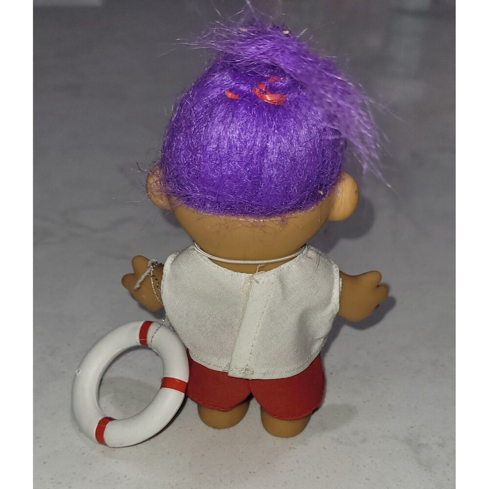 VINTAGE 1980 LIFEGUARD  5" Russ Troll Doll EUC - Picture 3 of 6